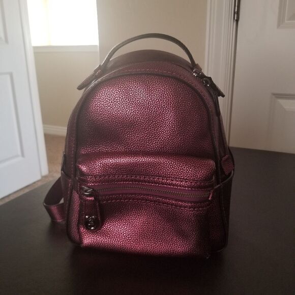 Coach Campus Leather Backpack - Picture 1 of 8